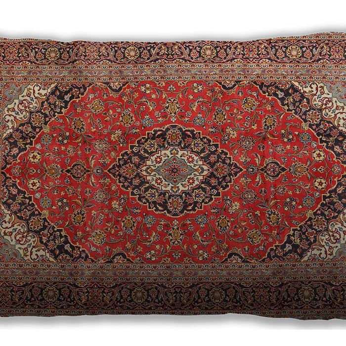 Traditional Classic Rectangular Tomato Red Lumbar Throw Pillow, 13 inch by 19 inch, lbtr1333