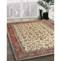 Traditional Chestnut Brown Persian Rug, tr1334