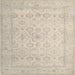 Square Traditional Tan Brown Oriental Rug, tr1335