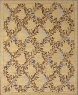 Machine Washable Traditional Light Brown Rug, wshtr1338