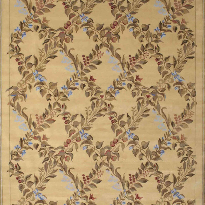 Machine Washable Traditional Light Brown Rug, wshtr1338