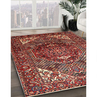 Traditional Orange Salmon Pink Persian Rug, tr1339