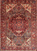 Traditional Orange Salmon Pink Persian Rug, tr1339