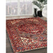 Traditional Orange Salmon Pink Persian Rug in Family Room, tr1339