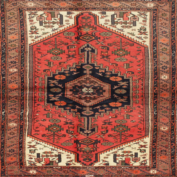 Square Traditional Red Persian Rug, tr133