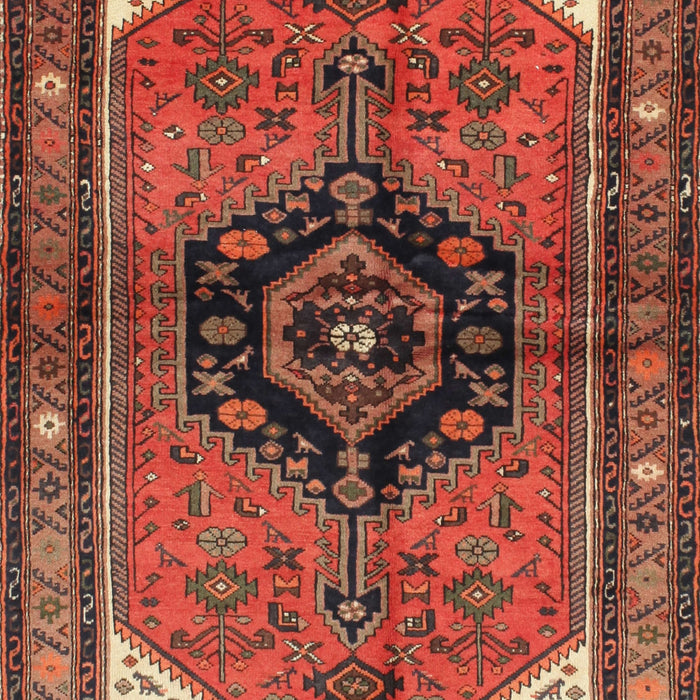 Machine Washable Traditional Tomato Red Rug, wshtr133