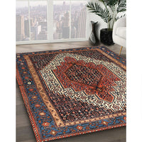 Traditional Dark Almond Brown Persian Rug, tr1340