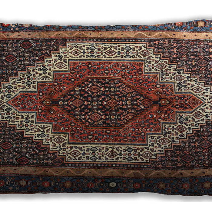 Traditional Classic Rectangular Dark Almond Brown Lumbar Throw Pillow, 13 inch by 19 inch, lbtr1340