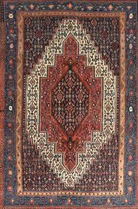 Machine Washable Traditional Dark Almond Brown Rug, wshtr1340