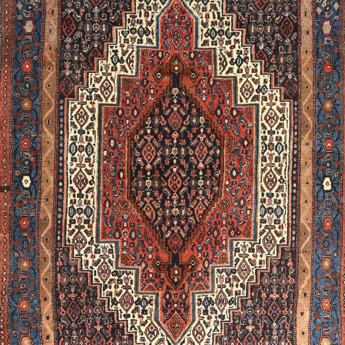 Machine Washable Traditional Dark Almond Brown Rug, wshtr1340