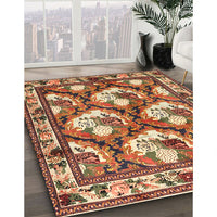 Traditional Sand Brown Persian Rug, tr1341