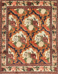 Machine Washable Traditional Sand Brown Rug, wshtr1341