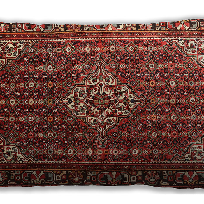 Traditional Classic Rectangular Tomato Red Lumbar Throw Pillow, 13 inch by 19 inch, lbtr1342