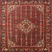 Square Traditional Red Persian Rug, tr1342