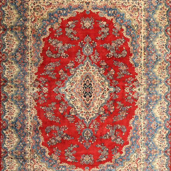 Traditional Brownish Green Persian Rug, tr1343
