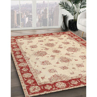 Traditional Orange Oriental Rug, tr1345