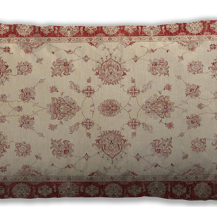 Traditional Classic Rectangular Orange Lumbar Throw Pillow, 13 inch by 19 inch, lbtr1345