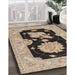 Machine Washable Traditional Coffee Brown Rug in a Family Room, wshtr1346