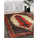 Machine Washable Traditional Saffron Red Rug in a Family Room, wshtr1347