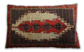 Traditional Classic Rectangular Saffron Red Lumbar Throw Pillow, 13 inch by 19 inch, lbtr1347