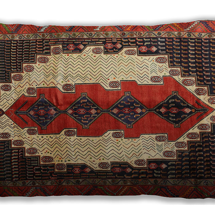 Traditional Classic Rectangular Saffron Red Lumbar Throw Pillow, 13 inch by 19 inch, lbtr1347