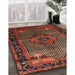 Machine Washable Traditional Saffron Red Rug in a Family Room, wshtr1348