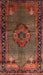 Traditional Saffron Red Persian Rug, tr1348