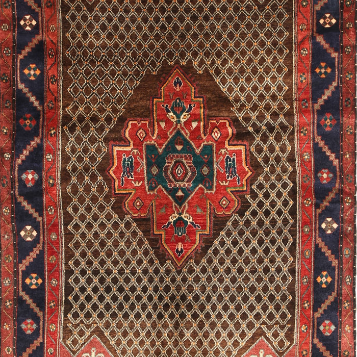 Machine Washable Traditional Saffron Red Rug, wshtr1348