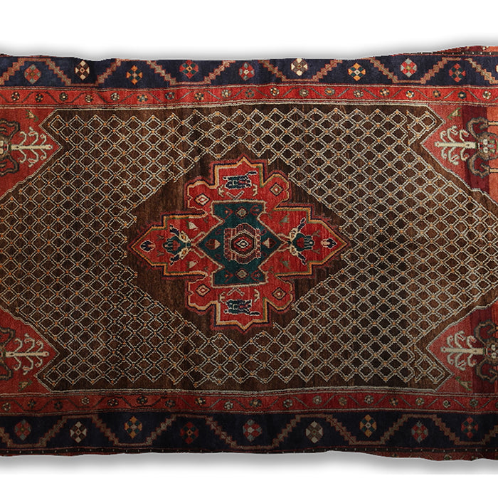Traditional Classic Rectangular Saffron Red Lumbar Throw Pillow, 13 inch by 19 inch, lbtr1348