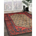 Machine Washable Traditional Fire Brick Red Rug in a Family Room, wshtr134