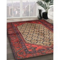 Traditional Fire Brick Red Persian Rug, tr134