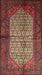 Machine Washable Traditional Fire Brick Red Rug, wshtr134