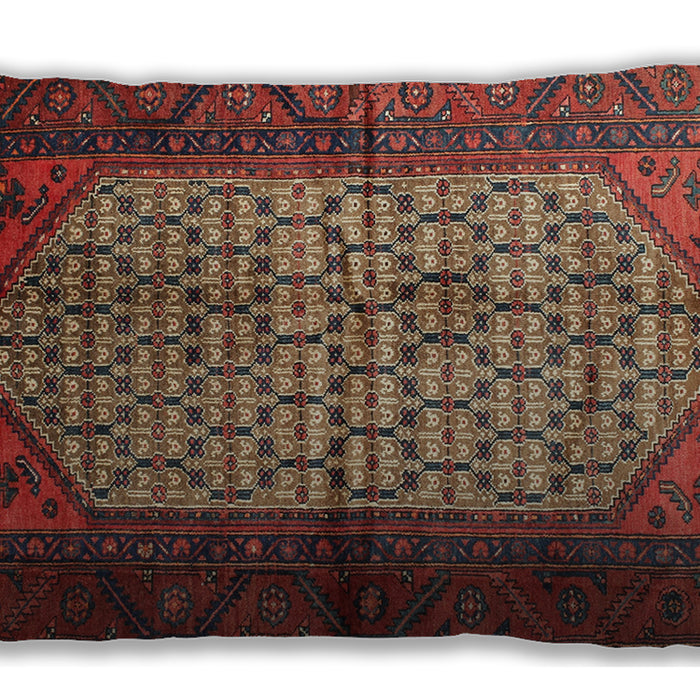 Traditional Classic Rectangular Fire Brick Red Lumbar Throw Pillow, 13 inch by 19 inch, lbtr134