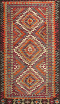 Machine Washable Traditional Orange Brown Rug, wshtr1350