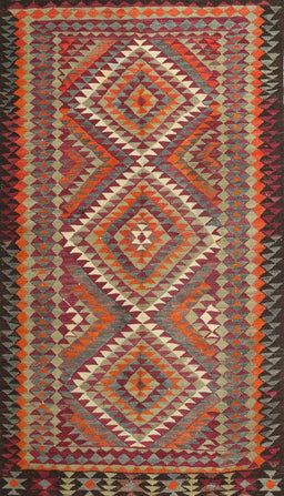 Machine Washable Traditional Orange Brown Rug, wshtr1350