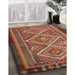 Traditional Orange Brown Persian Rug in Family Room, tr1350