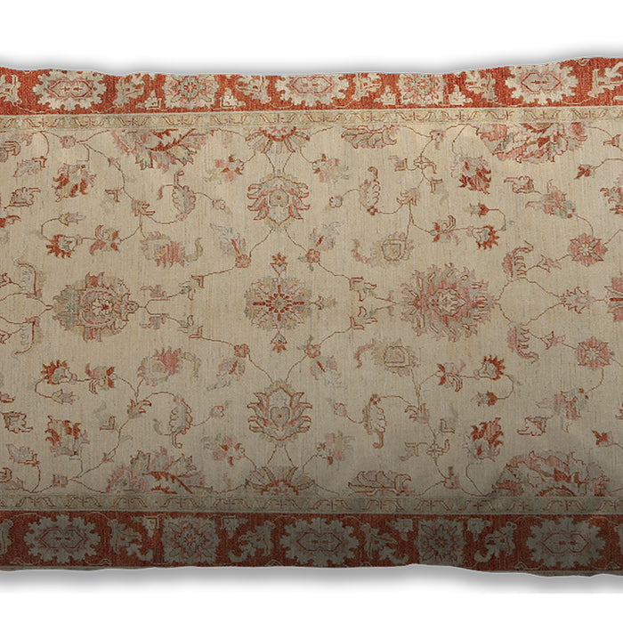 Traditional Classic Rectangular Brown Gold Lumbar Throw Pillow, 13 inch by 19 inch, lbtr1351