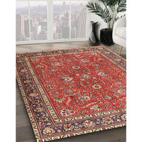 Traditional Light Copper Gold Persian Rug, tr1354