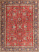 Machine Washable Traditional Light Copper Gold Rug, wshtr1354