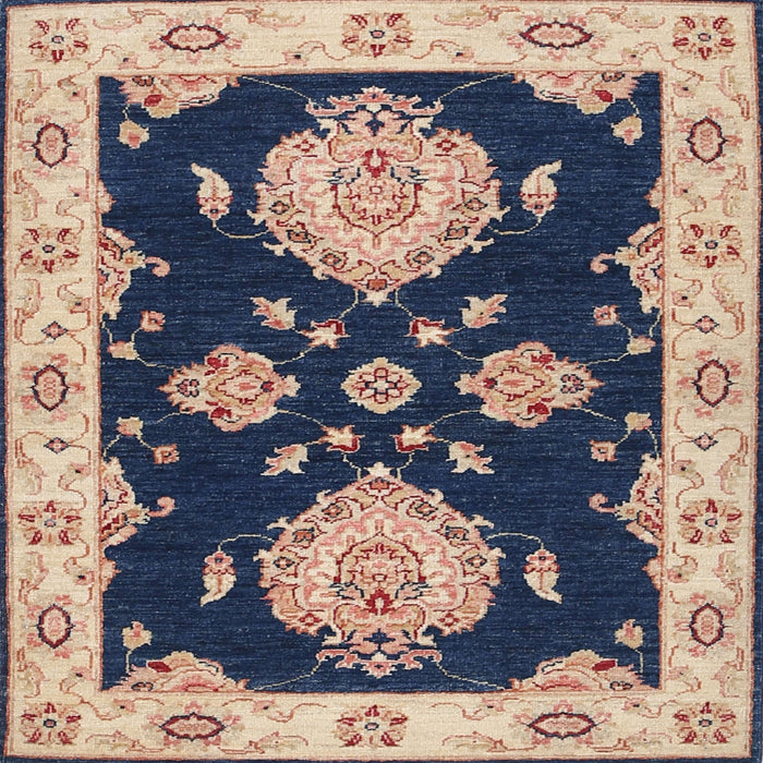 Square Traditional Plum Purple Persian Rug, tr1355