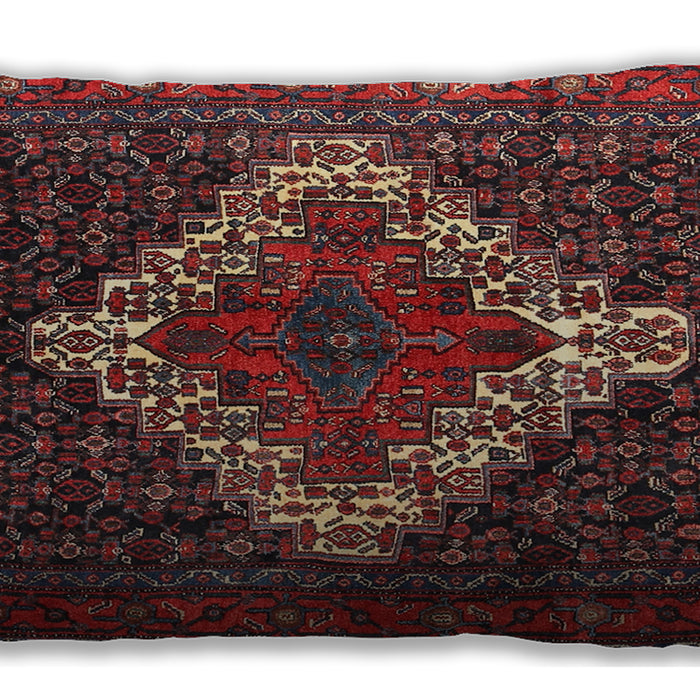 Traditional Classic Rectangular Rosy-Finch Purple Lumbar Throw Pillow, 13 inch by 19 inch, lbtr1356