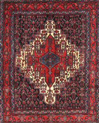 Machine Washable Traditional Rosy-Finch Purple Rug, wshtr1356