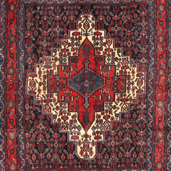 Machine Washable Traditional Rosy-Finch Purple Rug, wshtr1356