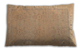 Traditional Classic Rectangular Brown Sand Brown Lumbar Throw Pillow, 13 inch by 19 inch, lbtr1357