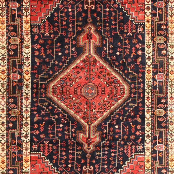 Machine Washable Traditional Rust Pink Rug, wshtr1358