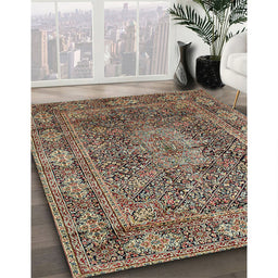 Machine Washable Traditional Camel Brown Rug in a Family Room, wshtr135
