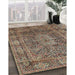 Machine Washable Traditional Camel Brown Rug in a Family Room, wshtr135