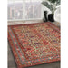 Machine Washable Traditional Tomato Red Rug in a Family Room, wshtr1360