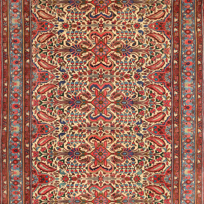 Machine Washable Traditional Tomato Red Rug, wshtr1360