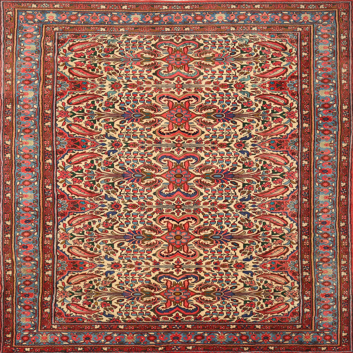 Square Traditional Red Persian Rug, tr1360